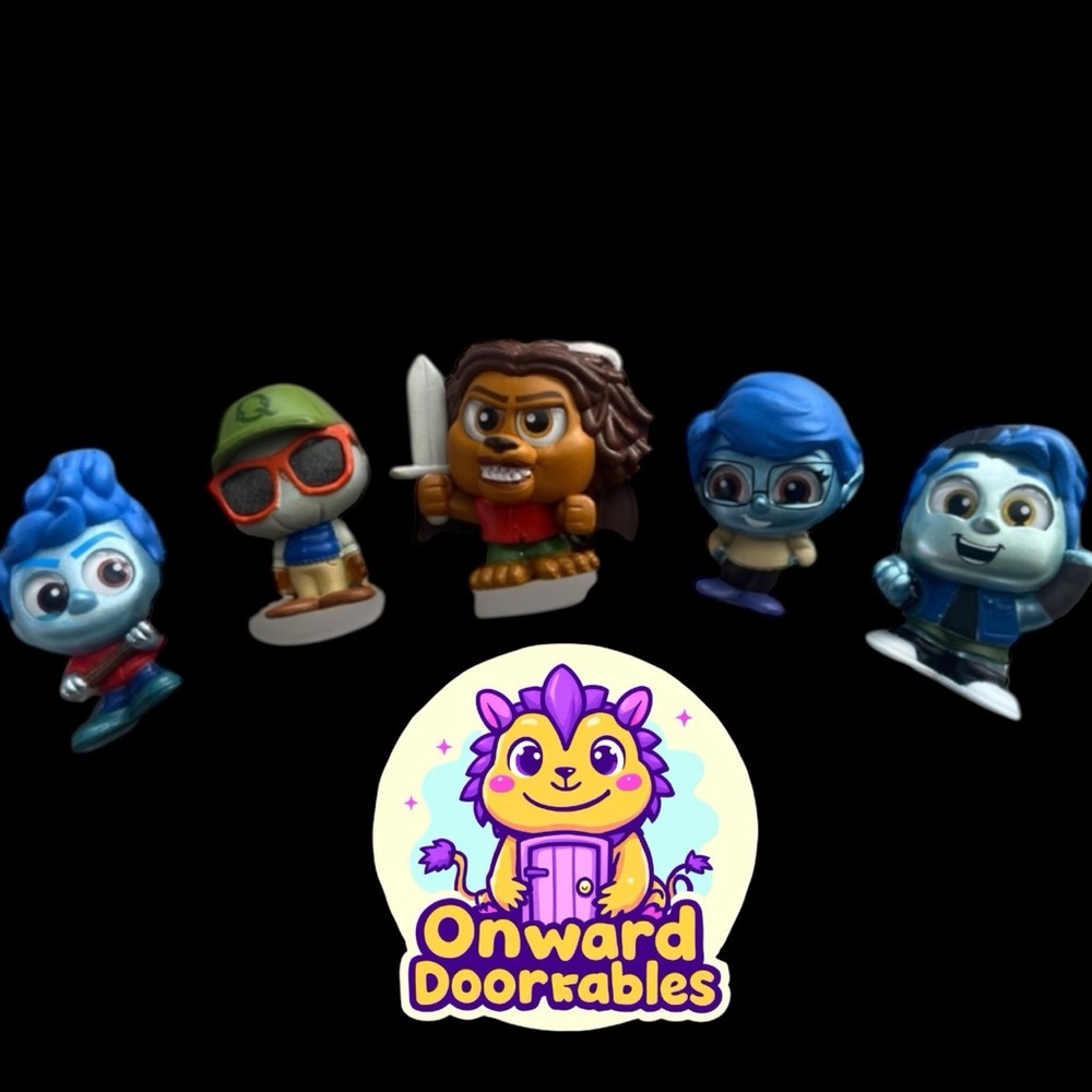 Set of 5 Colorful Cartoon Figurines